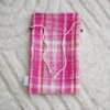 Les Barbaries _ bouillotte à eau caoutchouc 1,8L artisanale tweed rose France
